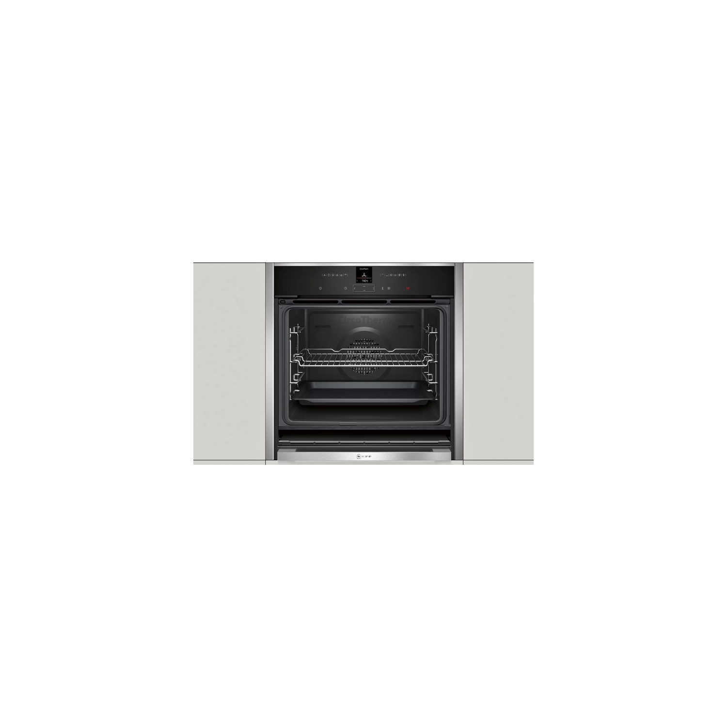 N 70 Builtin Oven Stainless Steel B57CR22N0B Slide & Hide & Neff N70